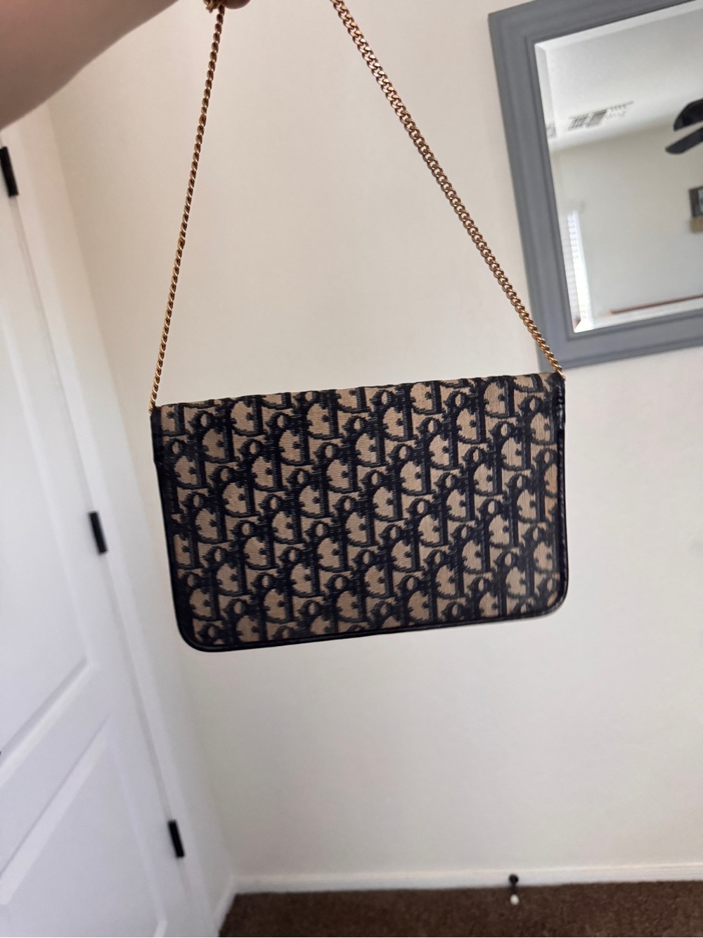 Authentic Christian Dior Trotter Chain Shoulder Bag - Picture 13 of 14